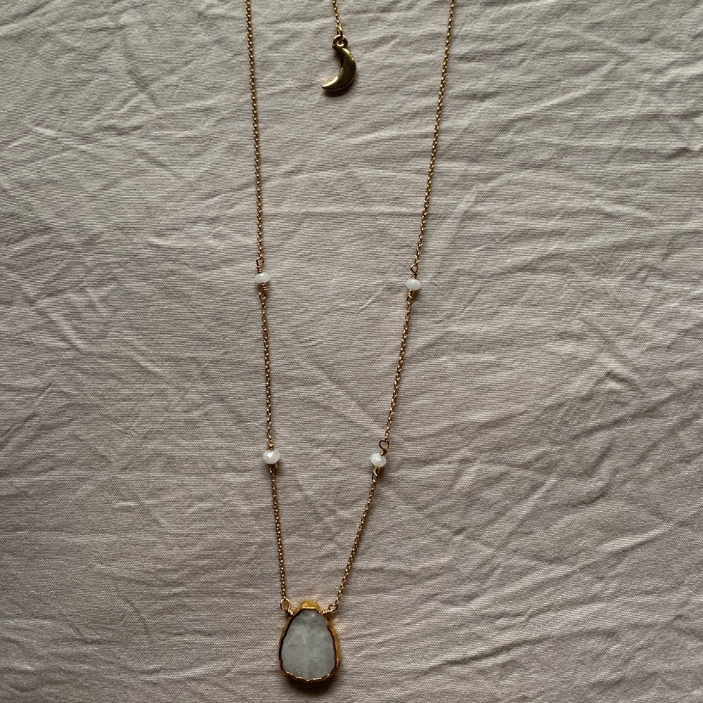 Crystal Gold Necklace
